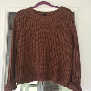 rusty pink sweater